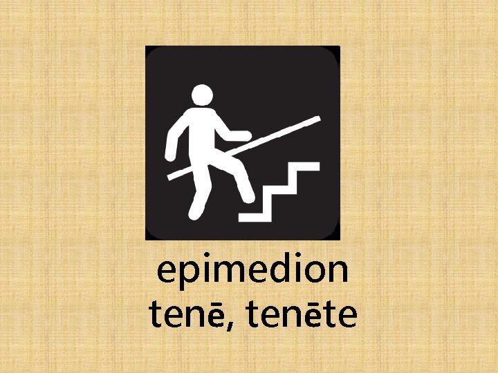 epimedion tenē, tenēte 