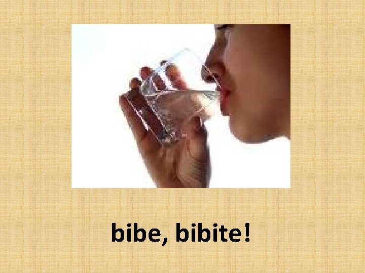 bibe, bibite! 