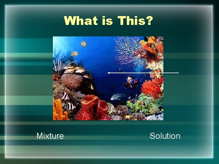 What is This? Mixture Solution 