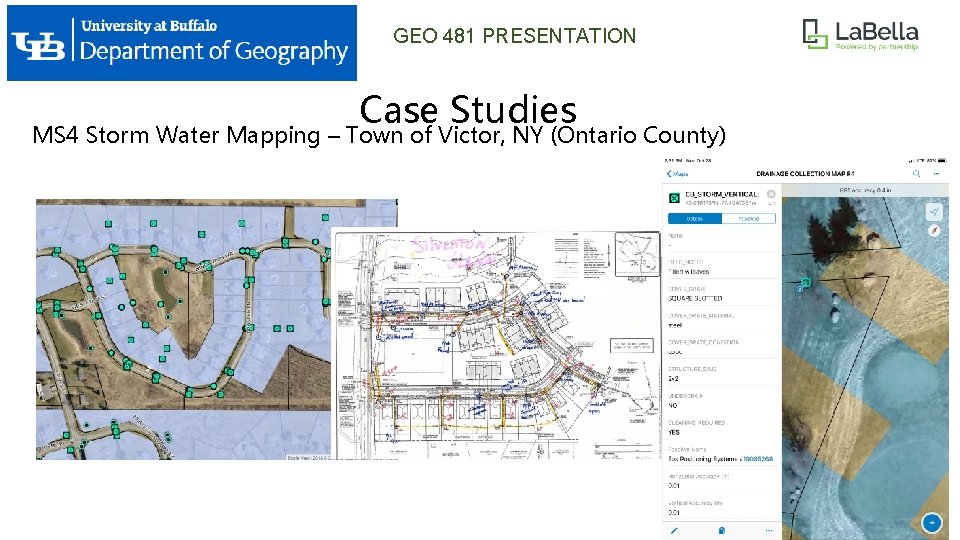 GEO 481 PRESENTATION Case Studies MS 4 Storm Water Mapping – Town of Victor,