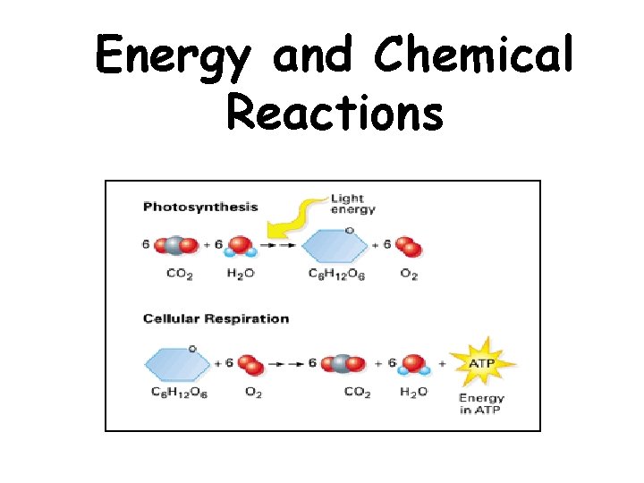 Energy and Chemical Reactions 