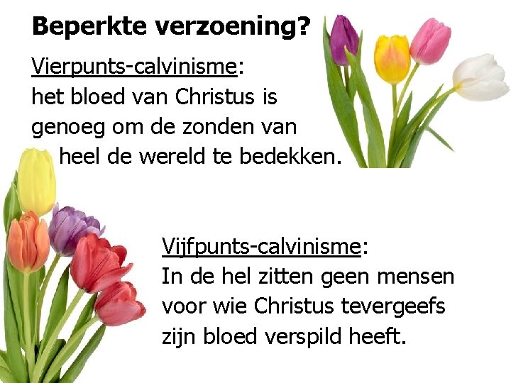 Beperkte verzoening? Vierpunts-calvinisme: het bloed van Christus is genoeg om de zonden van heel