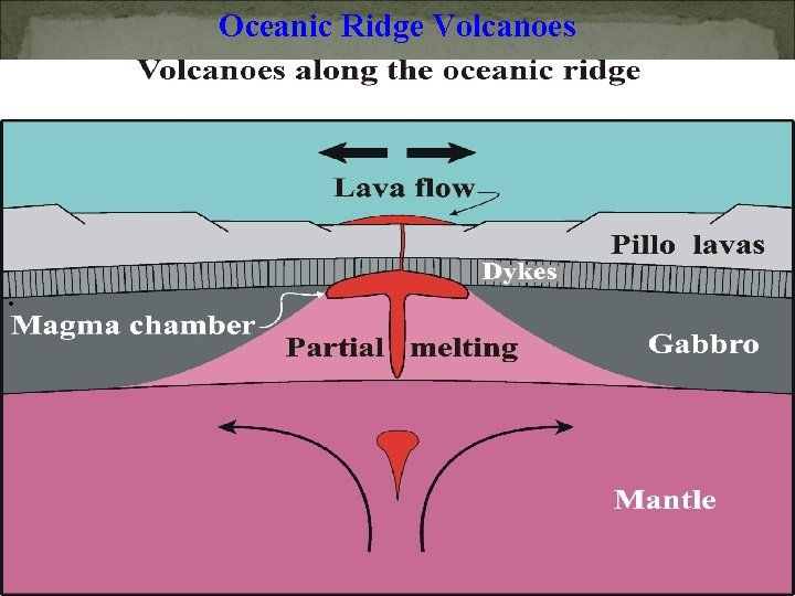 Oceanic Ridge Volcanoes . 