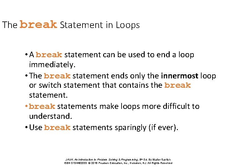 Flow of Control Loops Chapter 4 JAVA An
