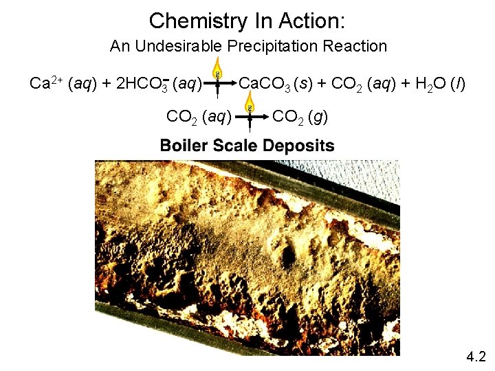 Chemistry In Action: An Undesirable Precipitation Reaction Ca 2+ (aq) + 2 HCO 3