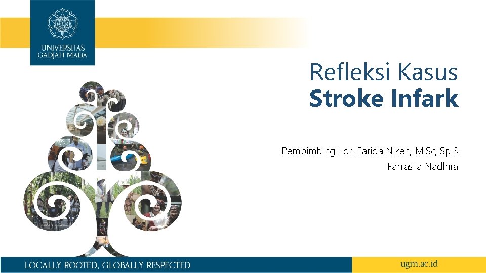 Refleksi Kasus Stroke Infark Pembimbing : dr. Farida Niken, M. Sc, Sp. S. Farrasila