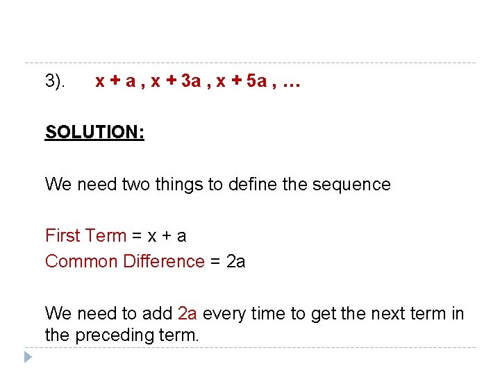 SEQUENCES Lecture 13 INTRODUCTION SEQUENCE A sequence is