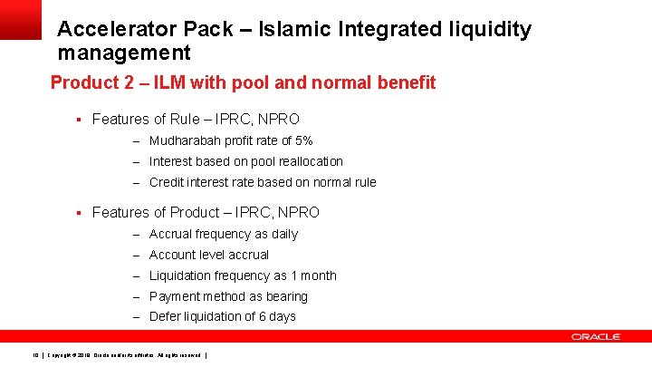 Accelerator Pack – Islamic Integrated liquidity management Product 2 – ILM with pool and