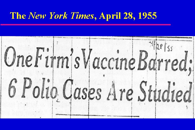 The New York Times, April 28, 1955 