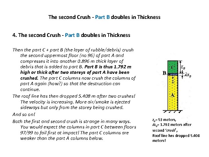 The second Crush - Part B doubles in Thickness 4. The second Crush -