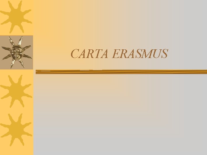 CARTA ERASMUS 