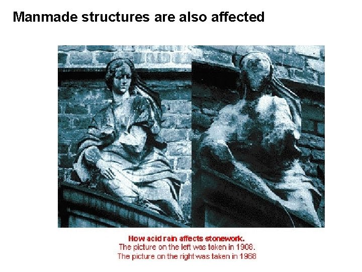 Manmade structures are also affected 