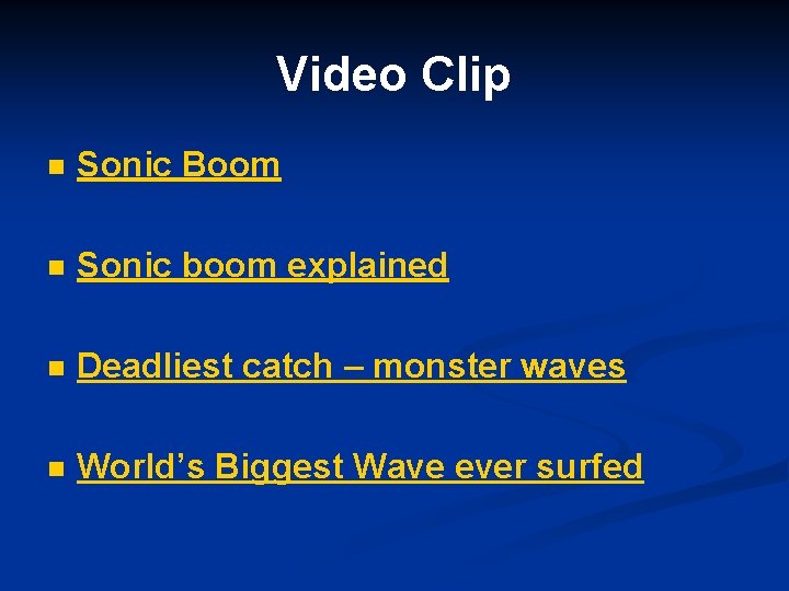 Video Clip n Sonic Boom n Sonic boom explained n Deadliest catch – monster