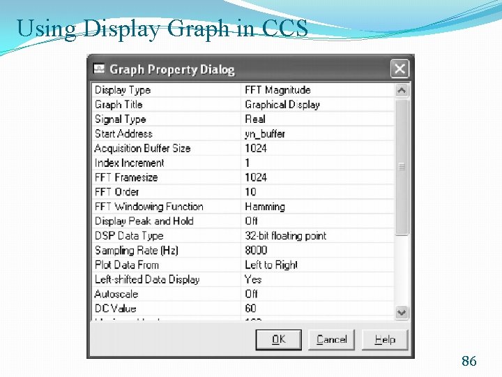 Using Display Graph in CCS 86 