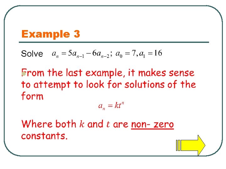 Example 3 Solve l 