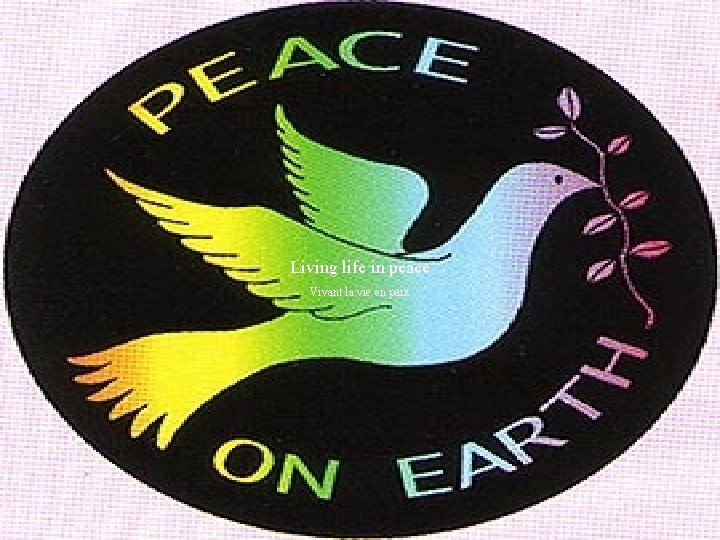 Imagine all the people Imagine tous les gens Living life in peace Vivant la
