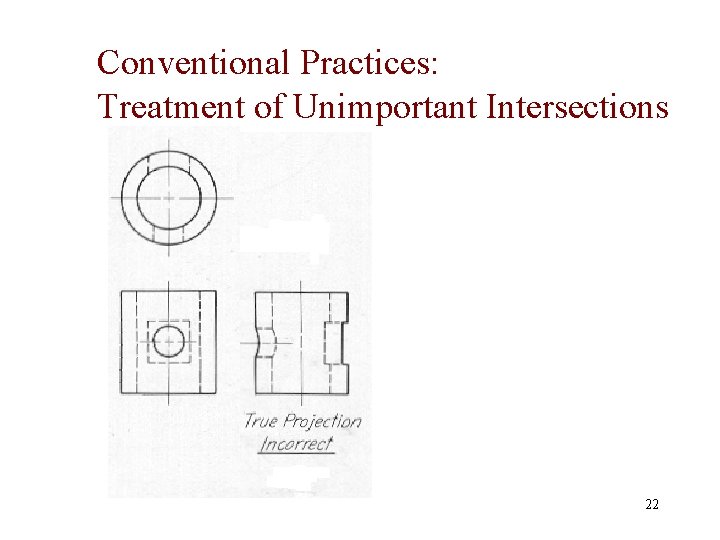 Conventional Practices: Treatment of Unimportant Intersections 22 
