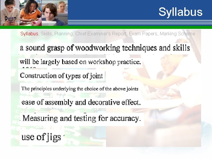 Syllabus, Skills, Planning, Chief Examiner’s Report, Exam Papers, Marking Scheme 