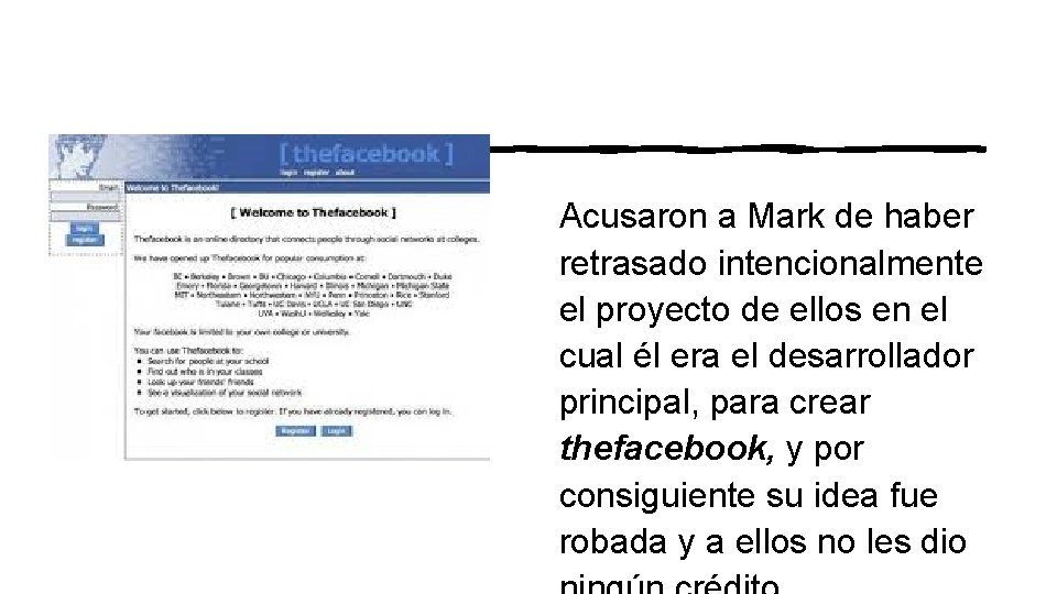 Acusaron a Mark de haber retrasado intencionalmente el proyecto de ellos en el cual