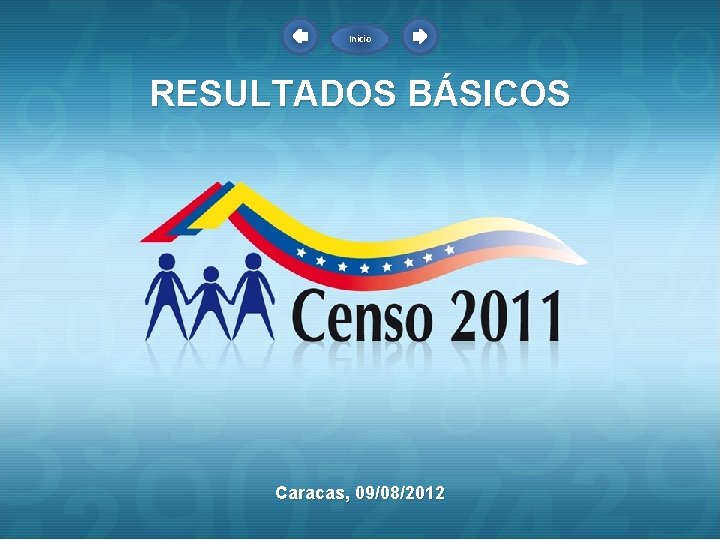 Inicio RESULTADOS BÁSICOS Caracas, 09/08/2012 