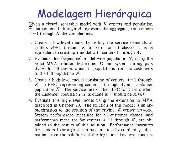 Modelagem Hierárquica 