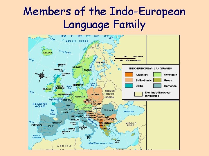 Members of the Indo-European Language Family 