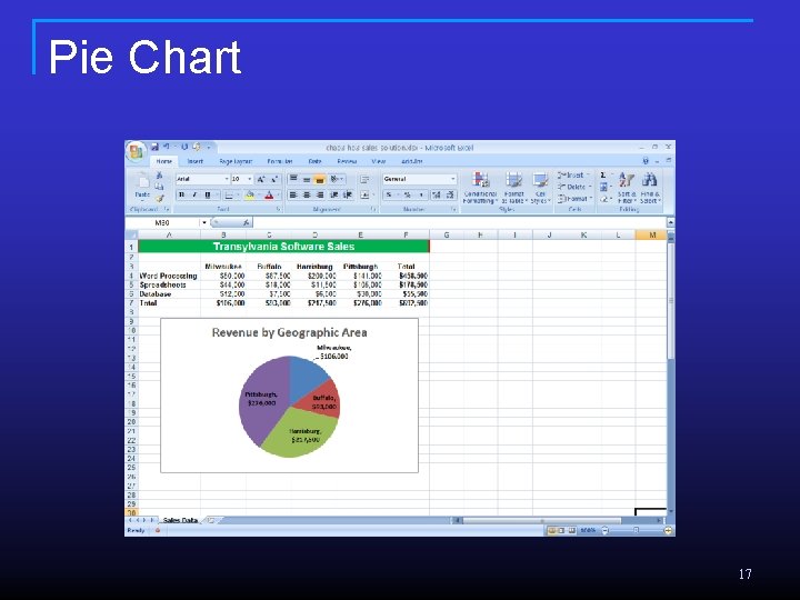 Exploring Microsoft Office Excel 2007 Chapter 3 Charts