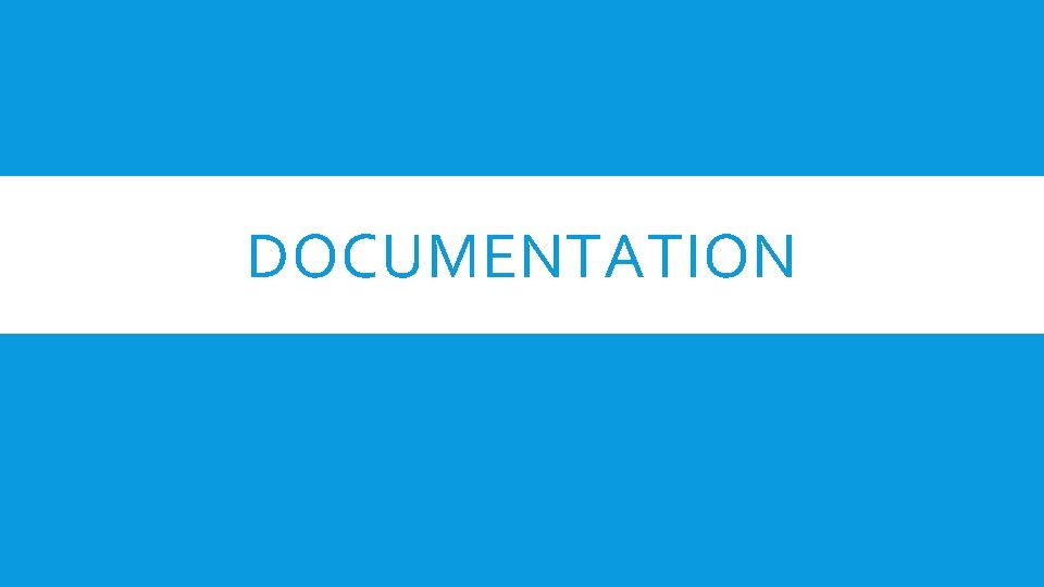 DOCUMENTATION 