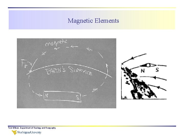 Magnetic Elements Tom Wilson, Department of Geology and Geography 
