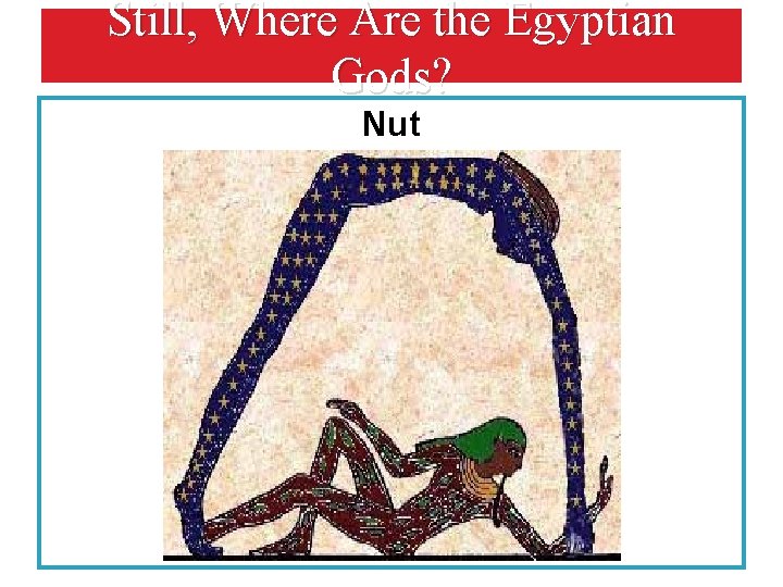 Still, Where Are the Egyptian Gods? Nut 