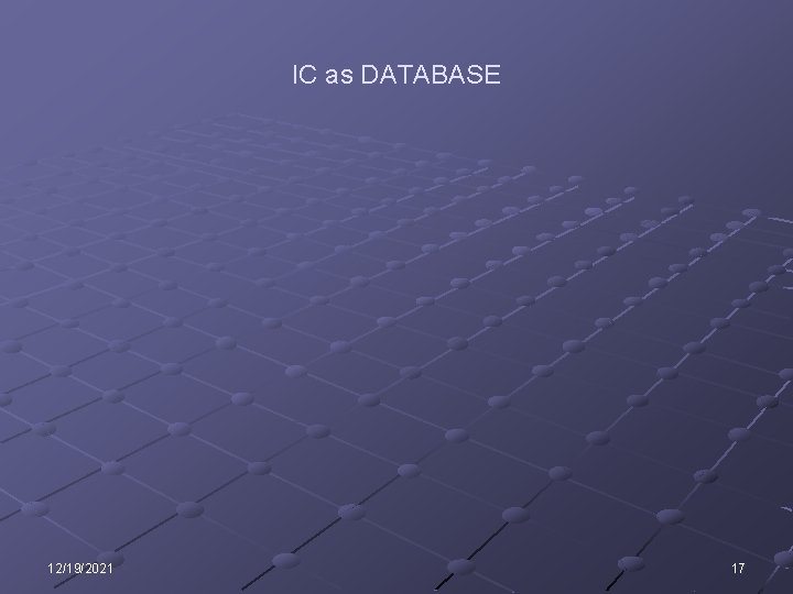 IC as DATABASE 12/19/2021 17 