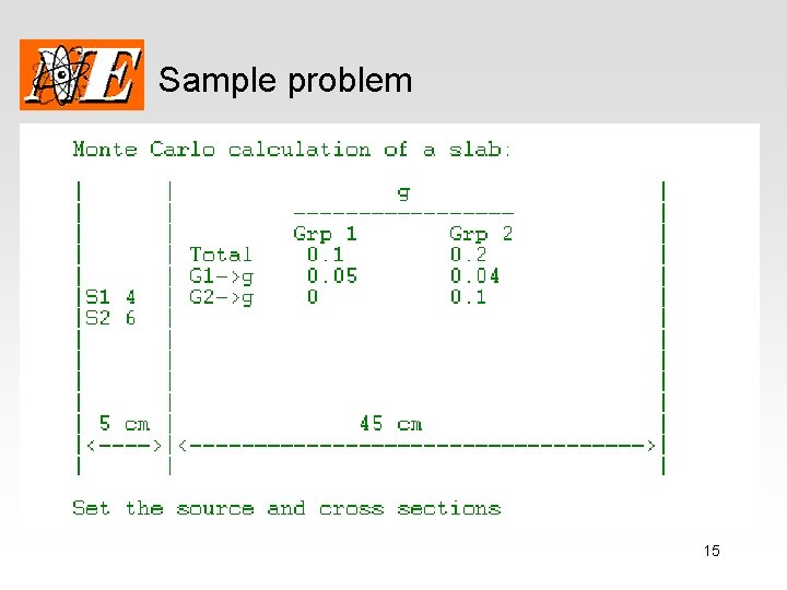 Sample problem 15 