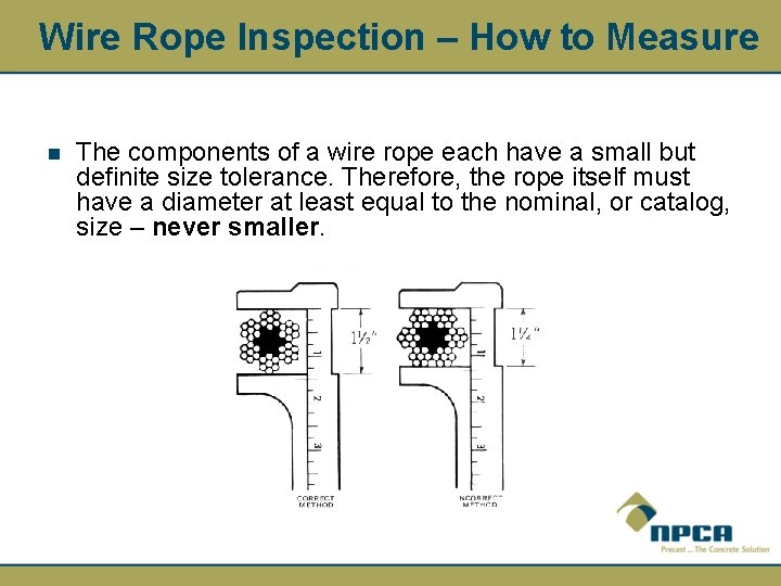 Wire Rope Inspection – How to Measure n The components of a wire rope