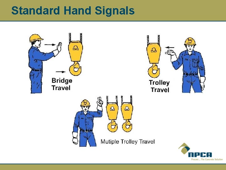 Standard Hand Signals 