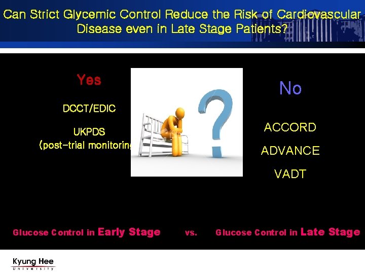 Can Strict Glycemic Control Reduce the Risk of Cardiovascular Disease even in Late Stage