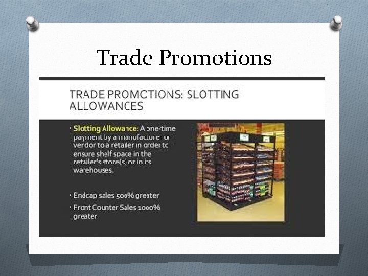 Trade Promotions 