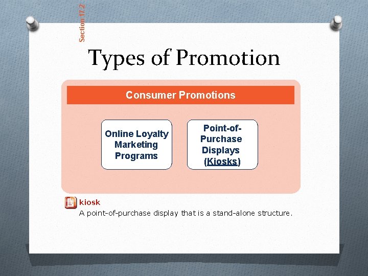 Section 17. 2 Types of Promotion Consumer Promotions Online Loyalty Marketing Programs Point-of. Purchase