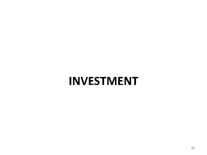 INVESTMENT 38 