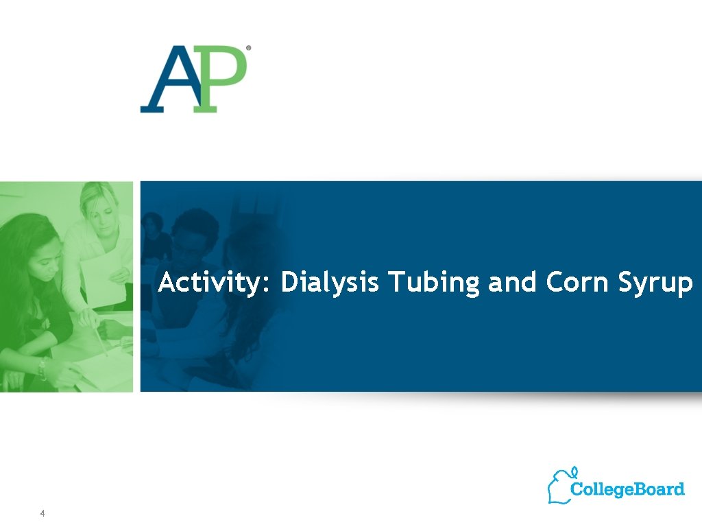 Activity: Dialysis Tubing and Corn Syrup 4 