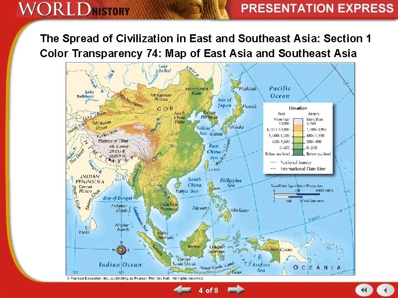 The Spread of Civilization in East and Southeast Asia: Section 1 Color Transparency 74: