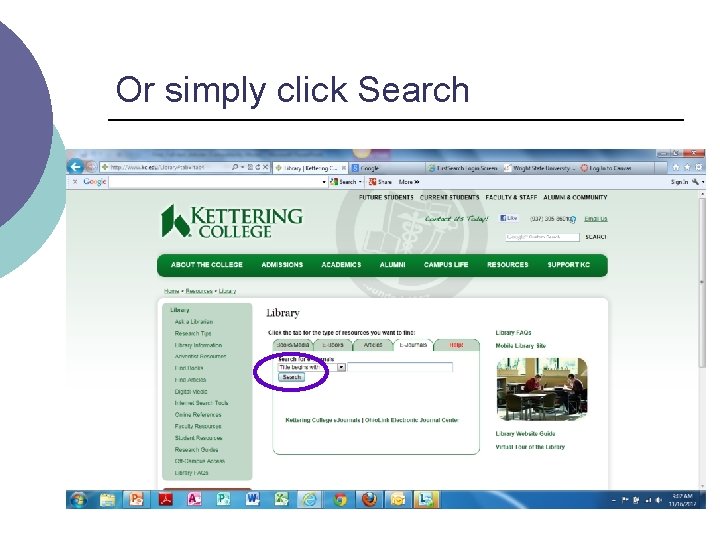 Or simply click Search 
