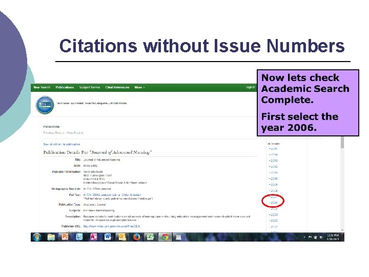 Citations without Issue Numbers 