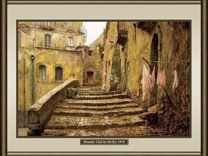 Blonde Girl in Sicily, 1970 