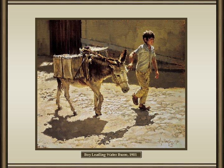 Boy Leading Water Burro, 1981 
