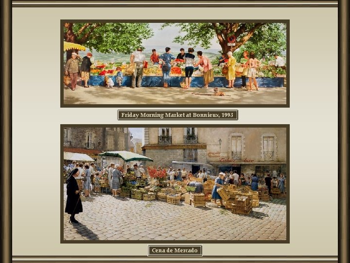 Friday Morning Market at Bonnieux, 1993 Cena de Mercado 