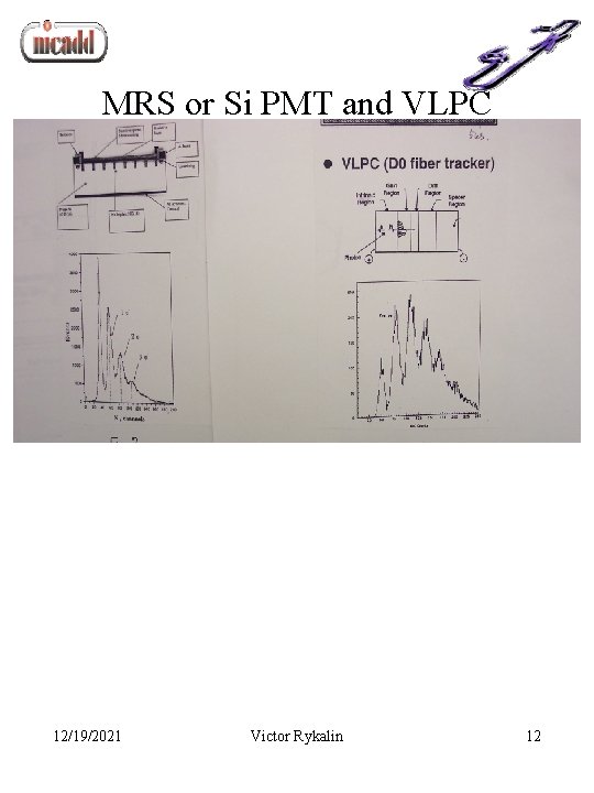 MRS or Si PMT and VLPC 12/19/2021 Victor Rykalin 12 