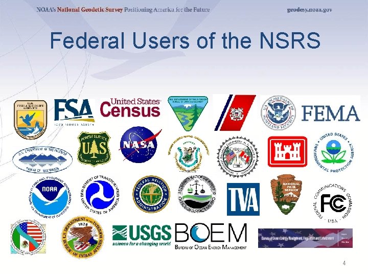 Federal Users of the NSRS 4 