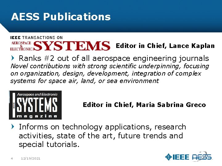 AESS Publications Editor in Chief, Lance Kaplan Ranks #2 out of all aerospace engineering