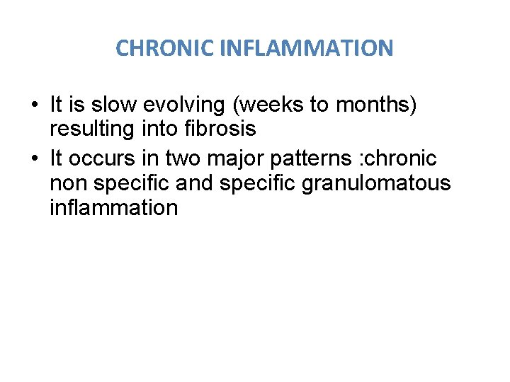 Foundation Block pathology INFLAMMATION AND REPAIR Lecture 4