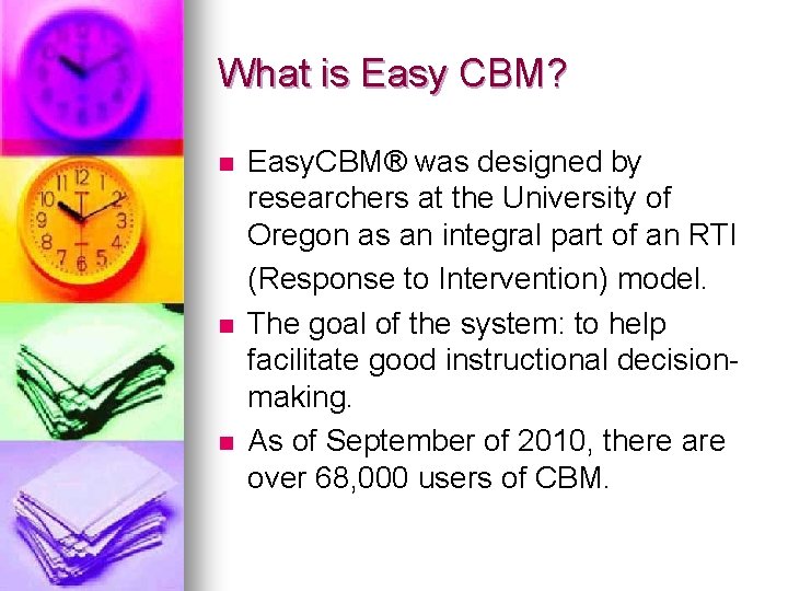 Easycbm Rutherford Easy Curriculum Based Measurement CBM What is Easy